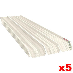 $46746.66 - 5Pzas, 0.98x7.32m, Espesor: 1.2mm, Perfil Glamet, Material: Acrilico, Acabado: Blanco, Peralte 2.4 cm., MXGMT-014, Empaque: 25X100X732 cm, 3.25kg, Envío: 8 Días