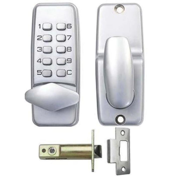 Cerradura de puerta digital mecánica Combinación sin llave Código Bloqueo  con manija Sin batería