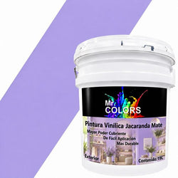 $1078.67 - 1Pza, 19L, Pintura Vinílica Mate, Exterior, Secado 30 min, Color Jacaranda., MXJCD-001, Empaque: 27X37X30 cm, 27kg, Envío: 0 Días