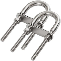 $395.70 - 2Pzas, M8x120mm, Acero Inox 304, Perno U Redondo, Rosca Parcial, Plateado., MXIOH-002, Empaque: 7X13X4 cm, 0.320kg, Envío: 0 Días