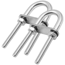 $859.16 - 2Pzas, M10x130mm, Acero Inox 304, Perno U Redondo, Plateado., MXIGN-002, Empaque: 8X15X4 cm, 0.496kg, Envío: 0 Días