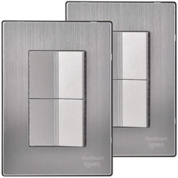 $148.92 - 2Pzas, Apagadorx2, 125-250VCA, 10A, 50/60Hz, Plateado, Acero Inoxidable/PC., MXIXU-002, Empaque: 9X14X12 cm, 0.180kg, Envío: 0 Días