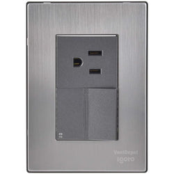 $83.54 - 1Pza, Contacto/Apagador Escalera, 125-250VCA, 10/15A, 50/60Hz, Plateado/Oxford, Acero Inoxidable/PC., MXINC-001, Empaque: 9X14X6 cm, 0.090kg, Envío: 0 Días