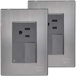 $152.06 - 2Pzas, Contacto/Apagador Escalera, 125-250VCA, 10/15A, 50/60Hz, Plateado/Oxford, Acero Inoxidable/PC., MXINC-002, Empaque: 9X14X12 cm, 0.180kg, Envío: 0 Días