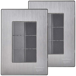 $175.22 - 2Pzas, Apagadorx3, 125-250VCA, 10A, 50/60Hz, Plateado/Oxford, Acero Inoxidable/PC., MXIUM-002, Empaque: 9X14X12 cm, 0.180kg, Envío: 0 Días