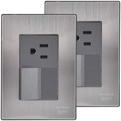 $145.63 - 2Pzas, Contacto/Apagador, 125-250VCA, 10/15A, 50/60Hz, Plateado/Oxford, Acero Inoxidable/PC., MXIOU-002, Empaque: 9X14X12 cm, 0.120kg, Envío: 0 Días