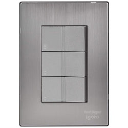 $104.93 - 1Pza, Apagador Escalerax3, 125-250VCA, 10A, 50/60Hz, Plateado, Acero Inoxidable/PC., MXIIE-001, Empaque: 9X14X6 cm, 0.090kg, Envío: 0 Días