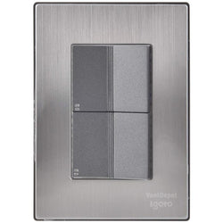 $92.00 - 1Pza, Apagador Escalerax2, 125-250VCA, 10A, 50/60Hz, Plateado/Oxford, Acero Inoxidable/PC., MXIUX-001, Empaque: 9X14X6 cm, 0.090kg, Envío: 15 Días