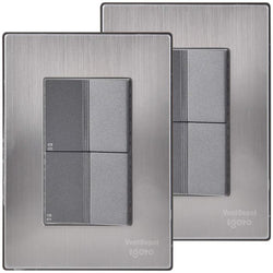 $169.00 - 2Pzas, Apagador Escalerax2, 125-250VCA, 10A, 50/60Hz, Plateado/Oxford, Acero Inoxidable/PC., MXIUX-002, Empaque: 9X14X12 cm, 0.180kg, Envío: 15 Días