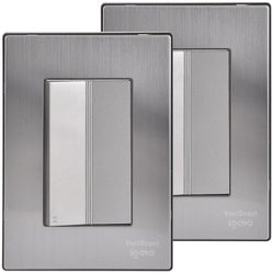 $144.14 - 2Pzas, Apagador Escalera, 125-250VCA, 10A, 50/60Hz, Plateado, Acero Inoxidable/PC., MXIXE-002, Empaque: 9X14X12 cm, 0.180kg, Envío: 0 Días