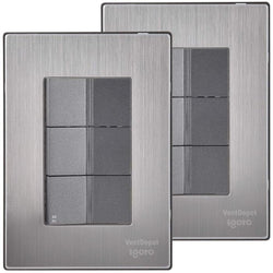 $181.79 - 2Pzas, Apagadorx2/Apagador Escalera, 125-250VCA, 10A, 50/60Hz, Plateado/Oxford, Acero Inoxidable/PC., MXIUR-002, Empaque: 9X14X12 cm, 0.180kg, Envío: 0 Días