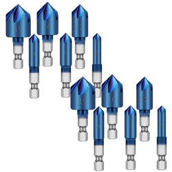 $532.26 - 2Kits, 12pzs No. 19,16,12,9,8,6mm, Azul, Acero, Avellanador, MXDBL-002, Empaque: 7X7X4 cm, 0.270kg, Envío: 0 Días