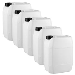 $1008.20 - 5Pzas, 20 Lt, Tapa de Rosa Ø 5cm, Polietileno, Blanco Mate., MXBNC-002, Empaque: 31X40X25 cm, 4.5kg, Envío: 20 Días