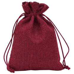 $27.43 - 1Pza, Vino, 10x14cm, Bolsa de Lino Yute., MXJCE-001, Empaque: 11X15X1 cm, 0.01kg, Envío: 0 Días
