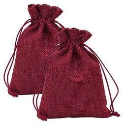 $39.87 - 2Pzas, Vino, 10x14cm, Bolsa de Lino Yute., MXJCE-002, Empaque: 11X15X1 cm, 0.01kg, Envío: 0 Días