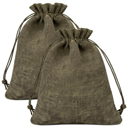 $39.87 - 2Pzas, Café, 10x14cm, Bolsa de Lino Yute., MXJWK-002, Empaque: 11X15X1 cm, 0.01kg, Envío: 0 Días
