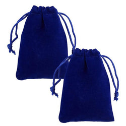 $52.80 - 2Pzas, Azul, 7.2x9cm, Terciopelo, Bolsa Organza., MXMVV-002, Empaque: 8X 10X 1 cm, 0.01kg, Envío: 0 Días