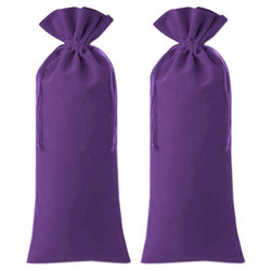 $133.69 - 2Pzas, Morado, 15x35cm, Terciopelo, Bolsa de Botella., MXBGE-002, Empaque: 16X 36X 1 cm, 0.01kg, Envío: 0 Días