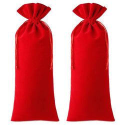$143.41 - 2Pzas, Rojo, 15x35cm, Terciopelo, Bolsa de Botella., MXLOE-002, Empaque: 16X 36X 1 cm, 0.01kg, Envío: 0 Días