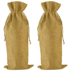 $135.67 - 2Pzas, Cáñamo Obscuro, 15x35cm, Lino, Bolsa de Botella., MXHPV-002, Empaque: 16X36X1 cm, 0.01kg, Envío: 0 Días