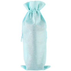 $75.34 - 1Pza, Azul Lago, 15x35cm, Lino, Bolsa de Botella., MXKEB-001, Empaque: 16X36X1 cm, 0.01kg, Envío: 0 Días