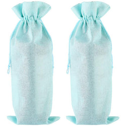 $135.67 - 2Pzas, Azul Lago, 15x35cm, Lino, Bolsa de Botella. , MXKEB-002, Empaque: 16X36X1 cm, 0.01kg, Envío: 0 Días