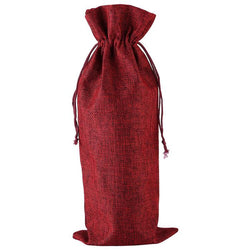 $75.34 - 1Pza, Rojo Vino, 15x35cm, Lino, Bolsa de Botella., MXEIW-001, Empaque: 16X36X1 cm, 0.01kg, Envío: 0 Días