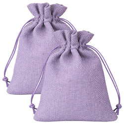 $39.87 - 2Pzas, Lila, 10x14cm, Bolsa de Lino Yute., MXJEA-002, Empaque: 11X15X1 cm, 0.01kg, Envío: 0 Días