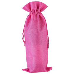 $62.13 - 1Pza, Rosa, 15x35cm, Lino, Bolsa de Botella., MXIVR-001, Empaque: 16X36X1 cm, 0.01kg, Envío: 0 Días