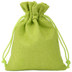 $27.43 - 1Pza, Verde Lima, 10x14cm, Bolsa de Lino Yute., MXJIG-001, Empaque: 11X15X1 cm, 0.01kg, Envío: 0 Días