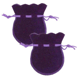 $56.38 - 2Pzas, Morado, 7x9cm, Terciopelo, Bolsa en Forma de Calabaza., MXTPV-002, Empaque: 8X10X1 cm, 0.01kg, Envío: 0 Días