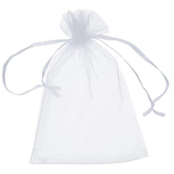 $17.30 - 1Pza, Blanco, 5x7cm, Tela, Bolsa Organza., MXEEB-001, Empaque: 5X7X1 cm, 0.005kg, Envío: 0 Días