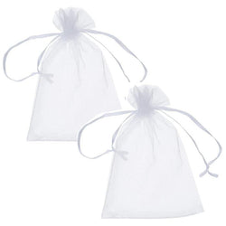 $19.61 - 2Pzas, Blanco, 5x7cm, Tela, Bolsa Organza., MXEEB-002, Empaque: 5X7X1 cm, 0.005kg, Envío: 0 Días