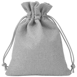 $27.43 - 1Pza, Gris, 10x14cm, Bolsa de Lino Yute., MXJYL-001, Empaque: 11X15X1 cm, 0.01kg, Envío: 0 Días
