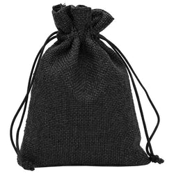$27.43 - 1Pza, Negro, 10x14cm, Bolsa de Lino Yute., MXJKA-001, Empaque: 11X15X1 cm, 0.01kg, Envío: 0 Días