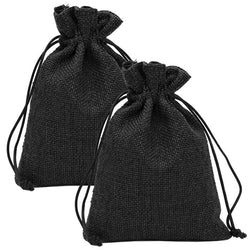 $39.87 - 2Pzas, Negro, 10x14cm, Bolsa de Lino Yute., MXJKA-002, Empaque: 11X15X1 cm, 0.01kg, Envío: 0 Días