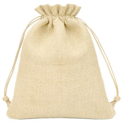 $28.62 - 1Pza, Beige, 10x14cm, Bolsa de Lino Yute., MXJEE-001, Empaque: 11X15X1 cm, 0.01kg, Envío: 0 Días