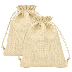 $42.23 - 2Pzas, Beige, 10x14cm, Bolsa de Lino Yute., MXJEE-002, Empaque: 11X15X1 cm, 0.01kg, Envío: 0 Días