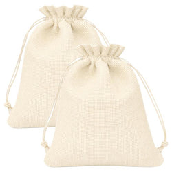 $60.28 - 2Pzas, Crema, 10x14cm, Bolsa de Lino Yute., MXJEG-002, Empaque: 11X15X1 cm, 0.01kg, Envío: 0 Días