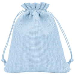 $26.39 - 1Pza, Azul Cielo, 10x14cm, Bolsa de Lino Yute., MXJSY-001, Empaque: 11X15X1 cm, 0.01kg, Envío: 0 Días