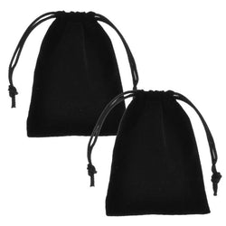$55.26 - 2Pzas, Negro, 7.2x9cm, Terciopelo, Bolsa Organza., MXMVB-002, Empaque: 8X 10X 1 cm, 0.01kg, Envío: 0 Días