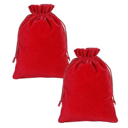 $55.26 - 2Pzas, Rojo, 7.2x9cm, Terciopelo, Bolsa Organza., MXVOG-002, Empaque: 8X 10X 1 cm, 0.01kg, Envío: 0 Días