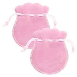 $56.38 - 2Pzas, Rosa, 7x9cm, Terciopelo, Bolsa en Forma de Calabaza., MXVTY-002, Empaque: 8X10X1 cm, 0.01kg, Envío: 0 Días