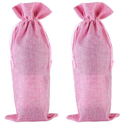 $135.67 - 2Pzas, Rosa, 15x35cm, Lino, Bolsa de Botella., MXIIK-002, Empaque: 16X36X1 cm, 0.01kg, Envío: 0 Días