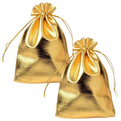 $27.80 - 2Pzas, Oro, 7x9cm, Tela, Bolsa Organza., MXVTO-002, Empaque: 7X9X1 cm, 0.005kg, Envío: 0 Días