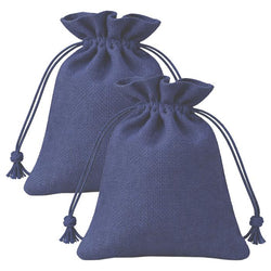 $39.87 - 2Pzas, Azul Marino, 10x14cm, Bolsa de Lino Yute., MXROJ-002, Empaque: 11X15X1 cm, 0.01kg, Envío: 0 Días