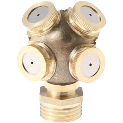 $127.61 - 1 pza, Orificio 0.1mm, 0.03LPM, 30-300 PSI, Interior Acero inoxidable, Exterior Laton, Niebla Fina, UNC10-24 Hilo, 4 Cabezales., MXFRU-001, Empaque: 6X9X6 cm, 0.07kg, Envío: 0 Días