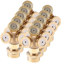 $970.79 - 10 pzs, Orificio 0.1mm, 0.3LPM, 30-300 PSI, Interior Acero inoxidable, Exterior Laton, Niebla Fina, UNC10-24 Hilo, 3 Cabezales., MXZLE-002, Empaque: 15X10X15 cm, 0.6kg, Envío: 0 Días