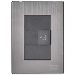 $71.50 - 1Pza, Botón Timbre, 125-250VCA, 50/60Hz, Plateado/Oxford, Acero Inoxidable/PC., MXIUS-001, Empaque: 9X14X6 cm, 0.090kg, Envío: 0 Días