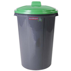 $476.78 - 1 Pza, 50lts, 51.7x81.5cm, Polietileno, Color Gris, Tapa Verde., MXRXY-001, Empaque: 82X52X54 cm, 4.22kg, Envío: 0 Días